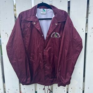 Vintage 90s Augusta Sportswear Adventure Caravans Windbreaker Jacket M Burgundy